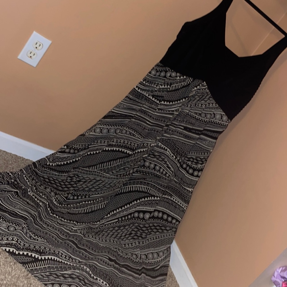 Beautiful Black Tribal Maxi Dress